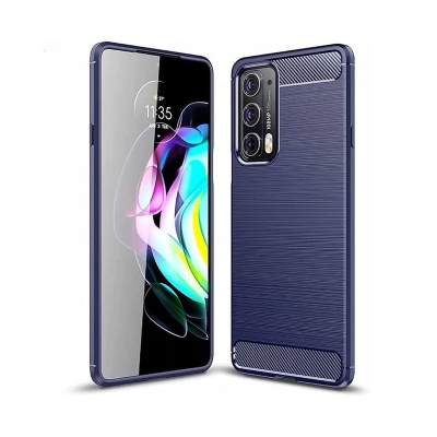 Picture of For Motorola Edge 20 Pro New Carbon Fiber Soft Silicon Case Back Cover