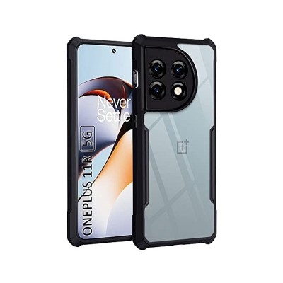 Picture of For OnePlus 11R Xundd Back Cover Reinforced Shockproof Cushion Back Clear Hybrid Transparent Hard Cover