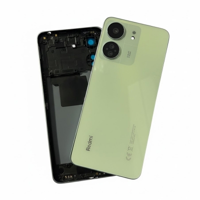 Picture of For Xiaomi Redmi 13C Side Frame + Back Panel Housing + Camera Glass Back shell Replacement Spare Parts