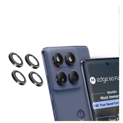 Picture of Motorola Moto Edge 60 Fusion Aluminum Alloy Camera Ring Tempered Glass Lens Protective Cover For Motorola Moto Edge 60 Fusion Camera Glass