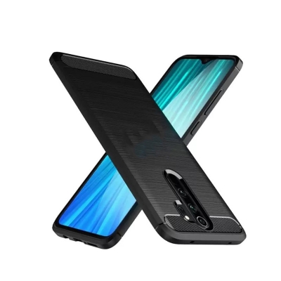 Picture of For Xiaomi Redmi Note 8 Pro Carbon Fiber High Quality Soft Mobile Back Cover (Black) for  Xiaomi Redmi Note 8 Pro