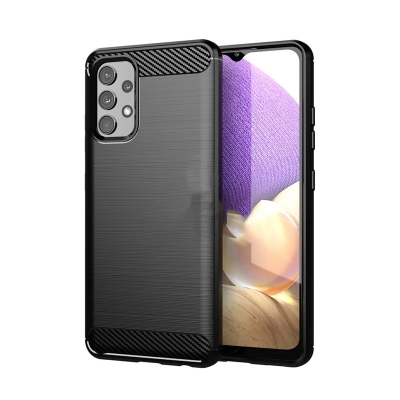 Picture of For Samsung Galaxy A32 4G Carbon Fiber High Quality Soft Mobile Back Cover (Black) for  Samsung Galaxy A32 4G
