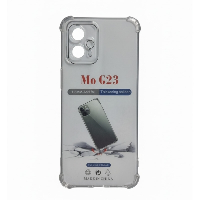Picture of For Motorola Moto G13 / G23 Shockproof TPU Bumper Clear Soft Silicone Acrylic Mobile Phone Case [ Pani Cover ] Back Cover 1 Ratings