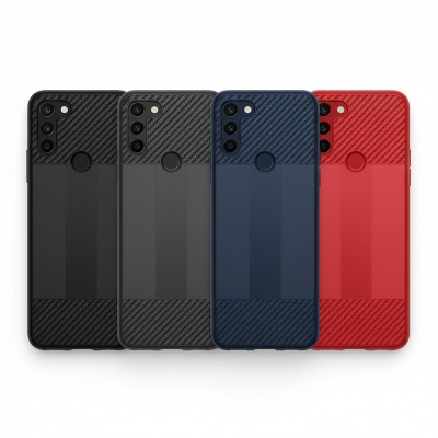 Picture of LG G9 Velvet Case Carbon Fiber Mobile Back Cover (Back Case Cover For Smartphone)