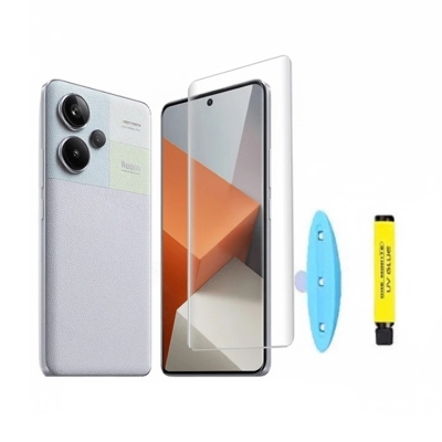 Picture of For Xiaomi Redmi Note 13 Pro Plus One minute A+ GRADE UV Light Adhesive Tempered Glass Screen Protector