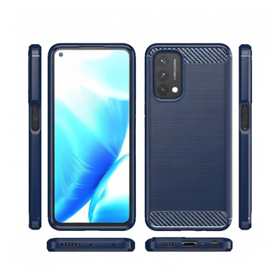 Picture of For OnePlus 8T Carbon Fiber High Quality Soft Mobile Back Cover (Black) for OnePlus 8T