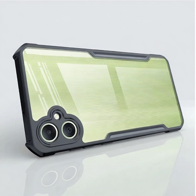 Picture of Xundd Back Cover for Samsung Galaxy A05 4G/ M05 4G/ F04 4G Transparent Hybrid Hard PC Back Bumper