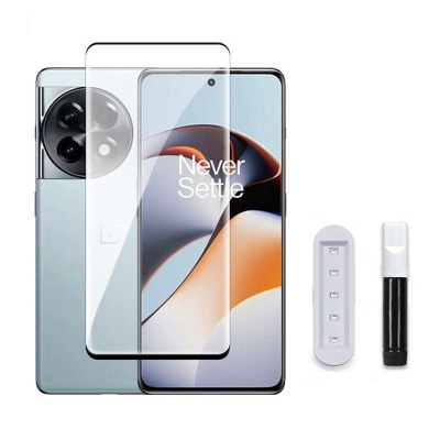 Picture of Oneplus 11R Mossily Full HD Curved Edge Liquid UV Tempered Glass Screen Protector