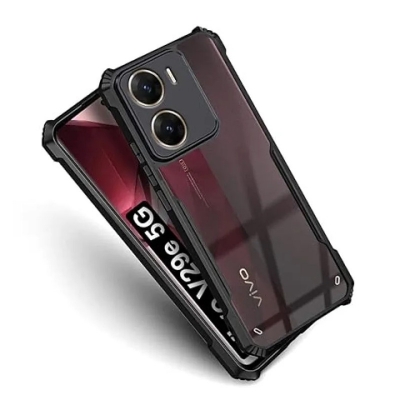 Picture of vivo V29e Transparent Black Shockproof Camera Protective Premium Quality Back Cover
