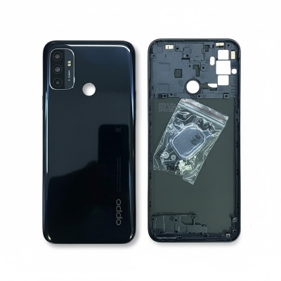 Picture of For OPPO A53 Side Frame + Back Panel Housing + Camera Glass Back shell Replacement Spare Parts