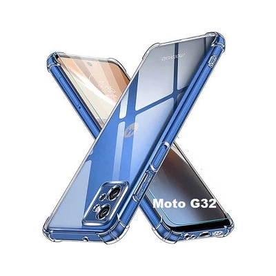 Picture of Motorola Moto G32 Premium Silicone Case Crystal Clear Soft TPU Ultra-Thin Transparent Flexible Protective Mobile Phone Back Cover