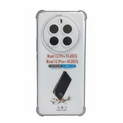 Picture of For Realme 12 Pro Plus 5G / Realme 12 Pro 5G  Transparent liquid Cristal clear long time useable soft premium protective back cover