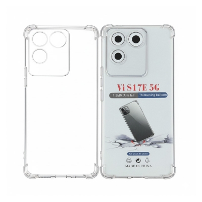 Picture of For vivo iQOO Z7 Pro / Vivo T2 Pro 5g / Vivo S17e Silicone Airbag Cover Shockproof Transparent Protective Clear Back Cover Tpu Case - Camera (Back Case Cover For Smartphone)