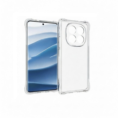 Picture of Redmi Note 14 Pro 5g Compatible  Redmi Note 14 Pro Back Case Cover | Case Cover with Camera Protection | (TPU + PC | Transparent)