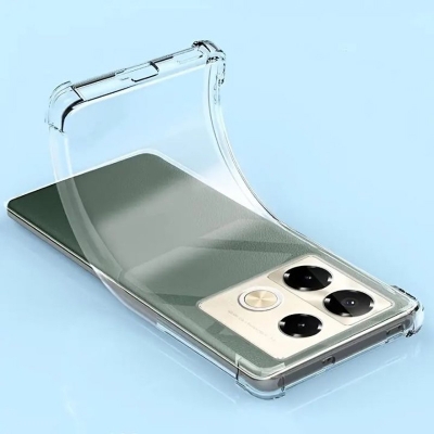 Picture of Infinix Note 40 Pro 4G Transparent Clear Slim Soft Cover Skin Gel TPU Case With Bumper