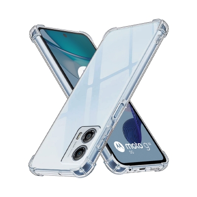 Picture of For Motorola Moto G53 / G73 Premium Silicone Case Crystal Clear Soft TPU Ultra-Thin Transparent Flexible Protective Mobile Phone Back Cover