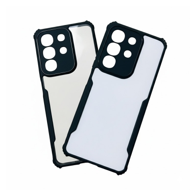 Picture of Vivo Y29 4g Back Cover 360 Degree Protection | Protective Design | Transparent Back Cover Case for VivoY29 Phone Cases (PC & TPU, Black Bumper) Vivo Y29 Back Case