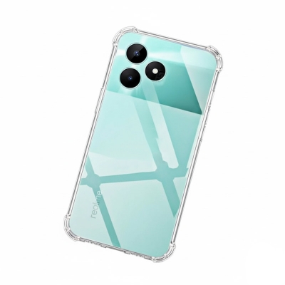 Picture of For Realme C51 / C53 Flexible Clear Transparent Soft TPU Back Case Cover