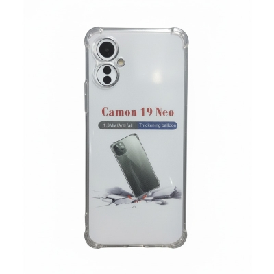 Picture of For Tecno Camon 19 Neo Clear Cover Soft Thin Anti-Scratches Crystal Case(Transparent)