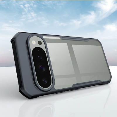 Picture of For Google Pixel 9 Pro XL  Xunddu Case Transparent Clear Protector Soft Frame Hard Armor Housing for Google Pixel 9 Pro Back Cover