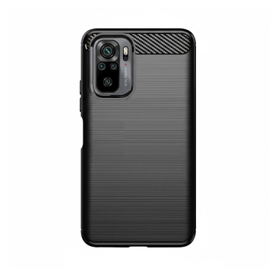 Picture of For Xiaomi Redmi Note 10 Carbon Fiber High Quality Soft Mobile Back Cover (Black) for Xiaomi Redmi Note 10s