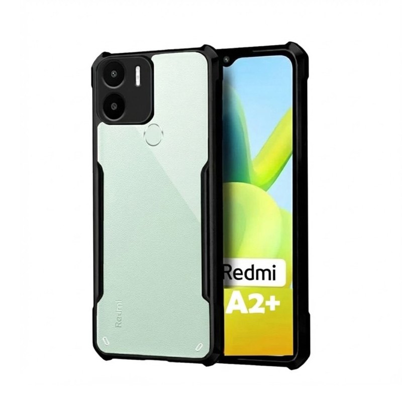 Picture of For Xiaomi Redmi A2+ Edge-Reinforced Shockproof Cushion Back Clear Hybrid Transparent Hard Cover Casing