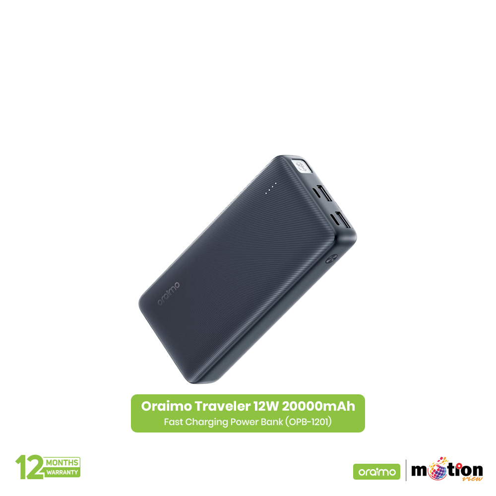 Picture of Oraimo Traveler 12W 20000mAh Fast Charging Power Bank (OPB-1201)