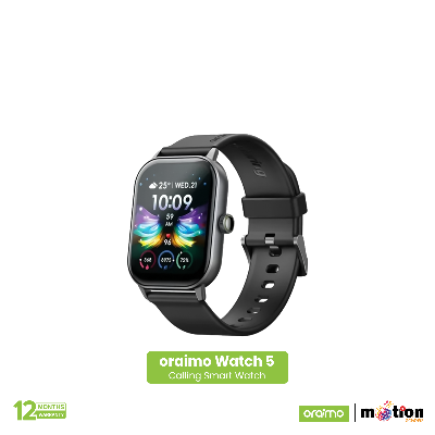 Picture of Oraimo Watch 5 2.01" HD Panda Glass 1ATM With Bluetooth Calling Smart Watch (OSW-805)