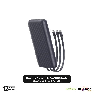Picture of Oraimo Slice Link Pro 10000mAh 22.5W Power Bank (OPB-P7101) - Grey