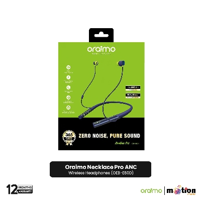 Picture of Oraimo Necklace Pro ANC Wireless Headphones (OEB-E80D) - Black