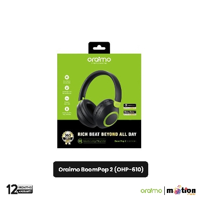 Picture of Oraimo BoomPop 2 Wireless Headphones (OHP-610) - Black