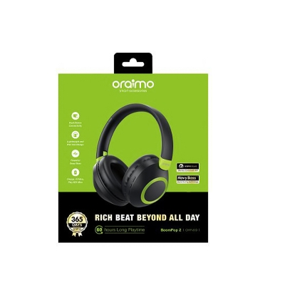 Picture of Oraimo BoomPop 2 Wireless Headphones (OHP-610) - Black