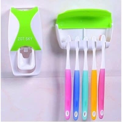 Picture of Automatic Toothpaste Dispenser with Toothbrush Holder