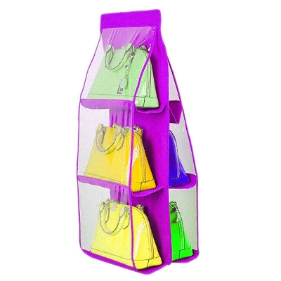 Picture of Double Sided 6 Pocket Hanging Purse Organizer
