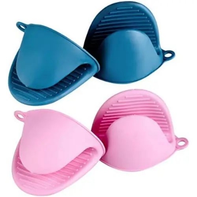 Picture of 1Pcs Microwave Oven Mitt Heat Resistant Gloves Clips Silicone Anti-slip Glove Cooking
