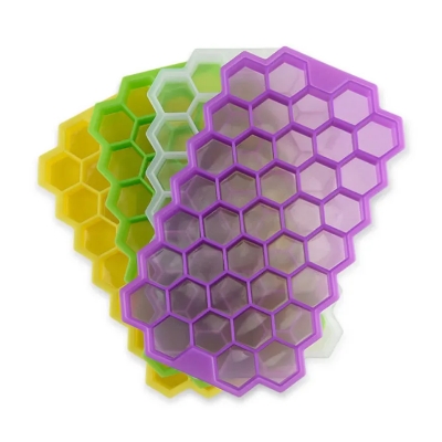 Picture of Silicone Ice Cube Tray 37 Cavity Ice-making Box -Feature: ECO Friendly Cube: Tray 37-Made of Food-Grade Silicone