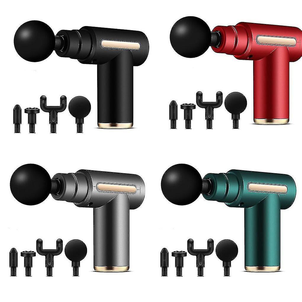 Picture of Gun Handheld Massager Powerful Vibration Kneading Egg Shaped Deep-Tissue Percussion Massager Gun