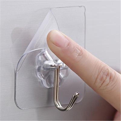 Picture of 10pcs Transparent Strong Self Adhesive Door Wall Hanger