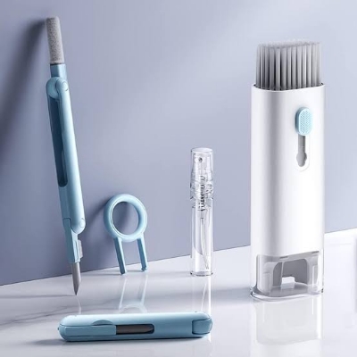 Picture of 7-In-1 Computer Keyboard Cleaner Brush Kit Earphone Headset Cleaning Pen - Keep Electronics Clean With Comprehensive Cleaning Kit