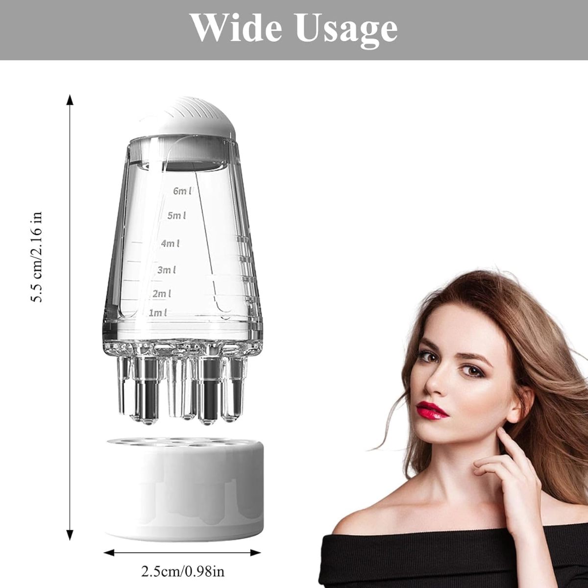 Picture of Scalp Applicator Liquid Comb Oil Liquid Guiding Massager Portable Mini Massage Comb Anti Hair Loss Scalp Care Tools