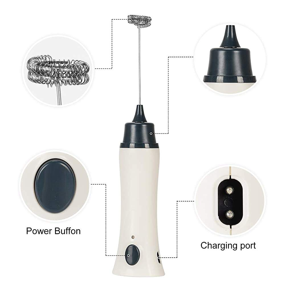 Picture of Hand Liquid Mixer foamer and Coffee Maker Juice Maker Rechargeable