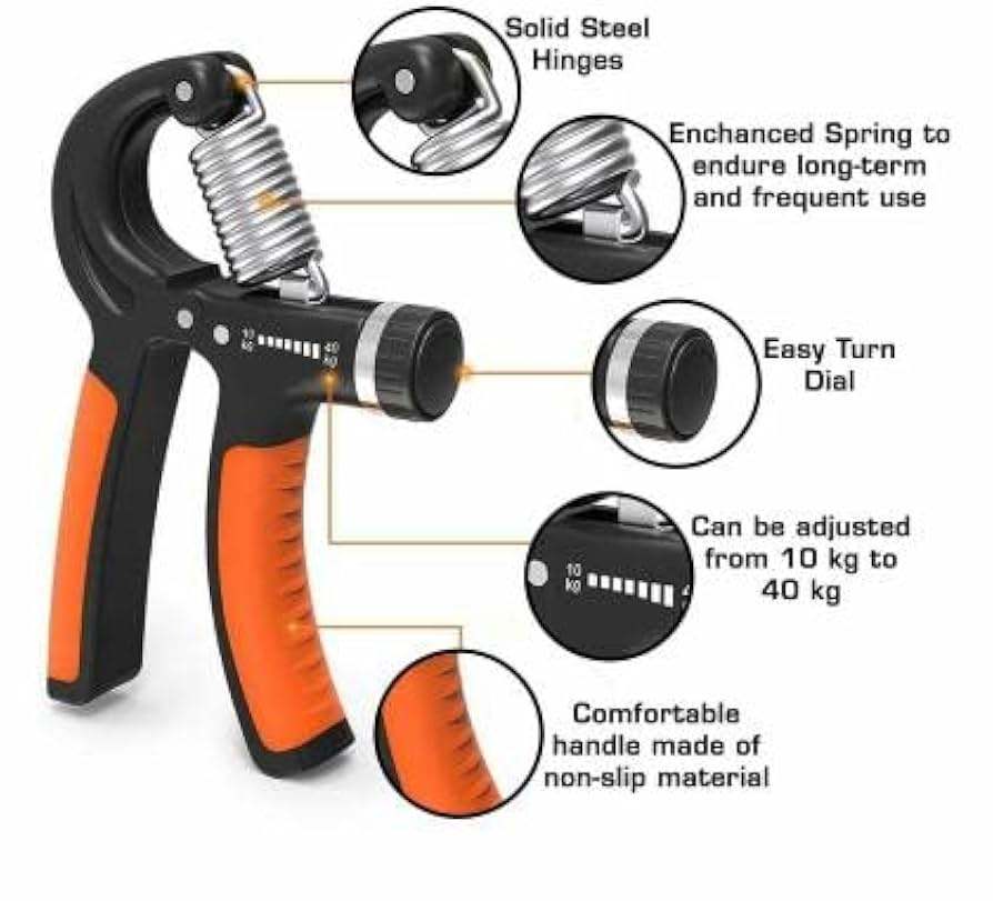 Picture of Hand gripper, hand gripper 60kg, hand gripper adjustable, hand gripper adjustable 60 kg, hand gripper for gym, hand gripper for exercise