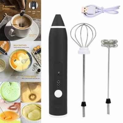 Picture of coffee beater Electric 3 Modes USB Speed Adjustable Electric Milk Frother Coffee and Egg Beater -coffee maker electric