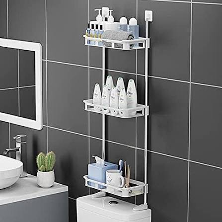Picture of 3-Tier Multifunctional Kitchen and Bathroom Wall Hanging Storage Rack