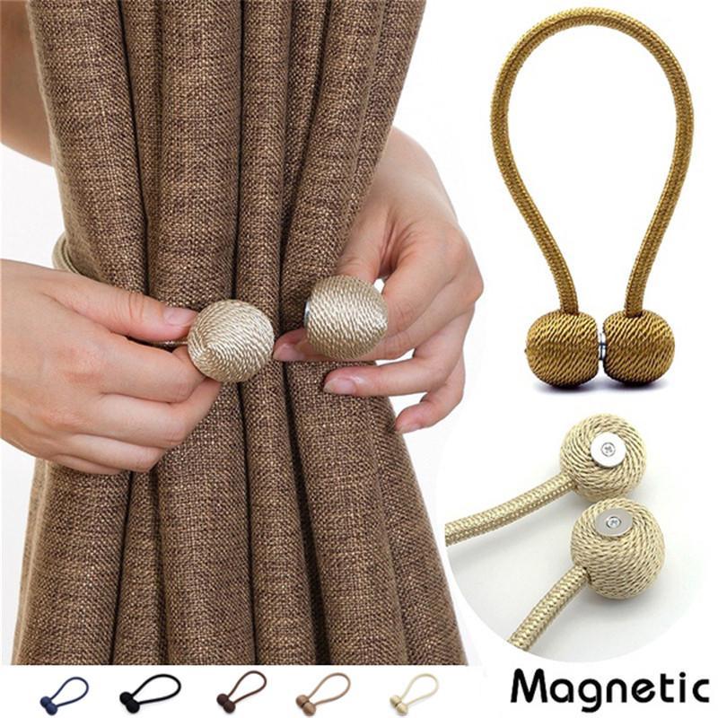Picture of Magnetic Curtain Buckle, Modern Curtain Holder, Multicolor Decoration, Living Room Accessories - 1 Pair