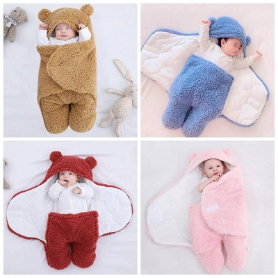 Picture of Newborn Baby blankets and winter protection Sleeping bag, Baby Crib Bedding, Baby Romper