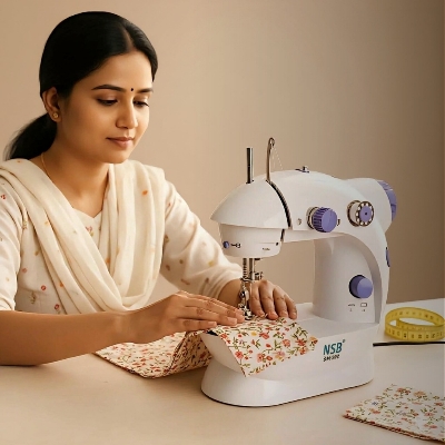Picture of Mini Sewing Machine - White PP