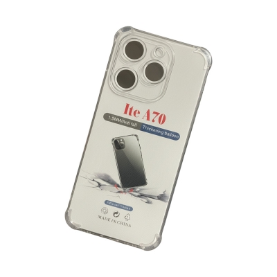 Picture of For itel A70 A665L Transparent Soft Tpu Back Case Official Shockproof Four-Corner Silicone Cover For Itel Aweome A70 A665L Mobile Phone Back Cover