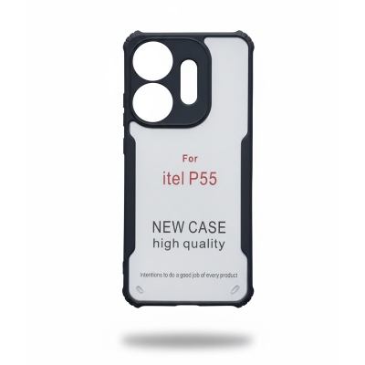 Picture of For itel power 55 5G Xunddu Shockproof TPU Bumper Clear Acrylic Mobile Phone Case Back Cover