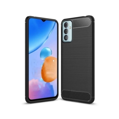 Picture of For Samsung Galaxy F23 Silicone Back Cover With Carbon Fiber Texture (Back Case Cover For Smartphone)